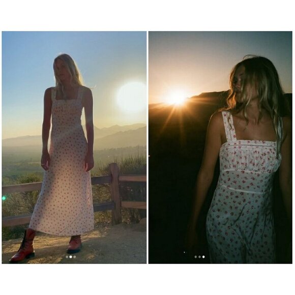 💕REALISATION PAR💕 The Dharma Dress ~ Baby Rose Floral Print XL NWOT - Picture 10 of 16